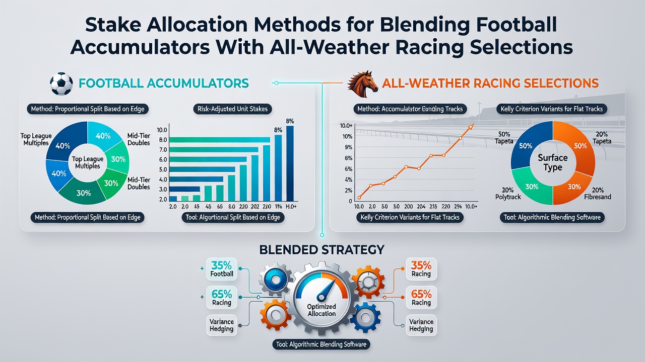 Graph illustrating stake distribution trends between football and all-weather racing in 2026
